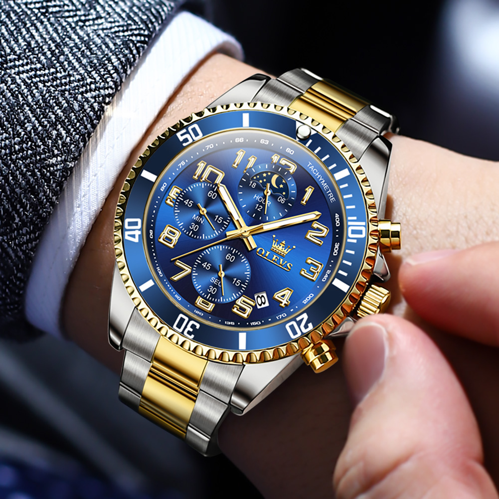 Rolex Watch Submariner - OLEVS New Chronograph Sports Men Quartz