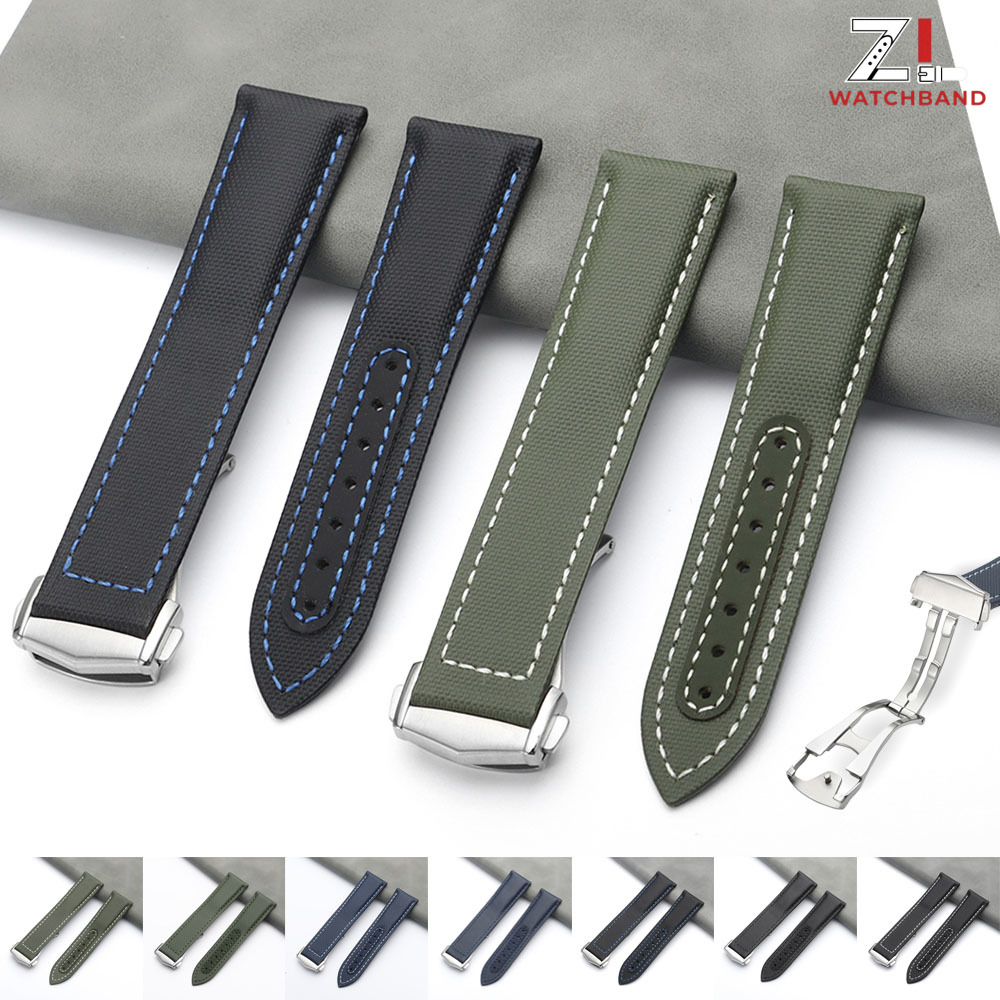 Omega Watch Seamaster - 20mm 21mm 22mm Nylon Sailcloth Straps