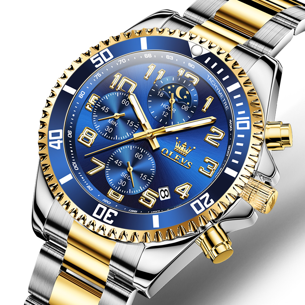 OLEVS New Chronograph Sports M - Rolex Watch Submariner review and price