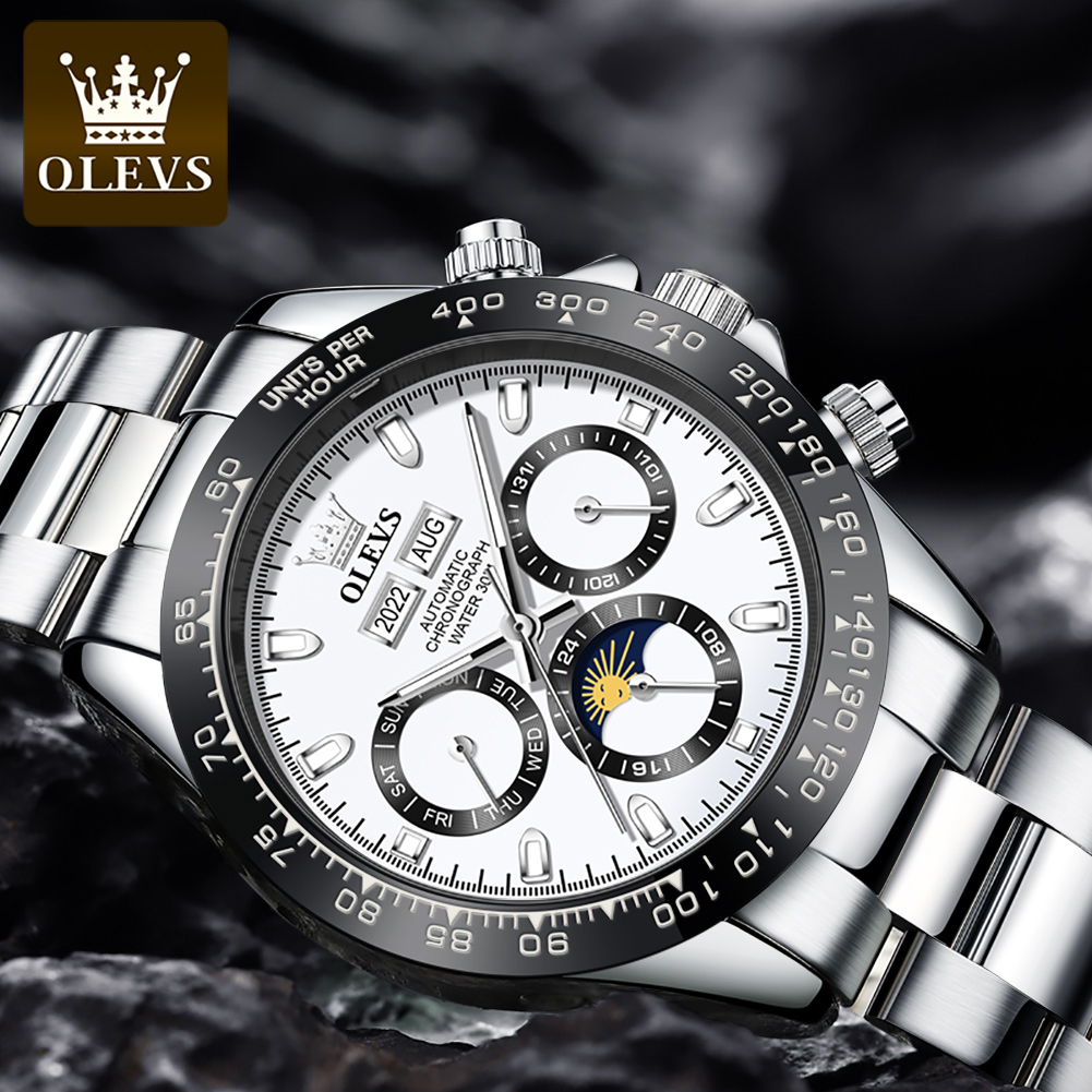 OLEVS 6654 Luxury Mens Watch C - Omega Watch Seamaster review and price