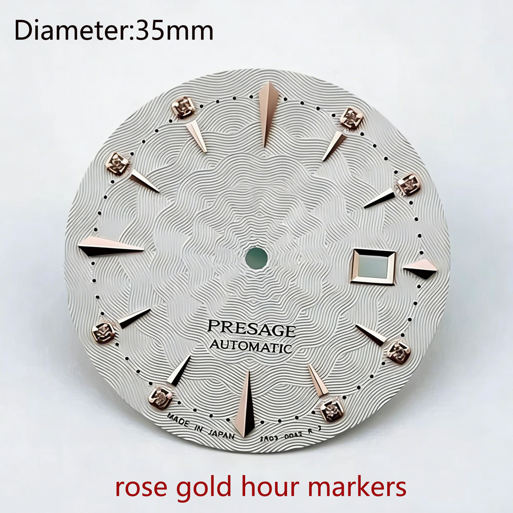35mm NH35 S logo presage s dia - Seiko Watch Presage review and price