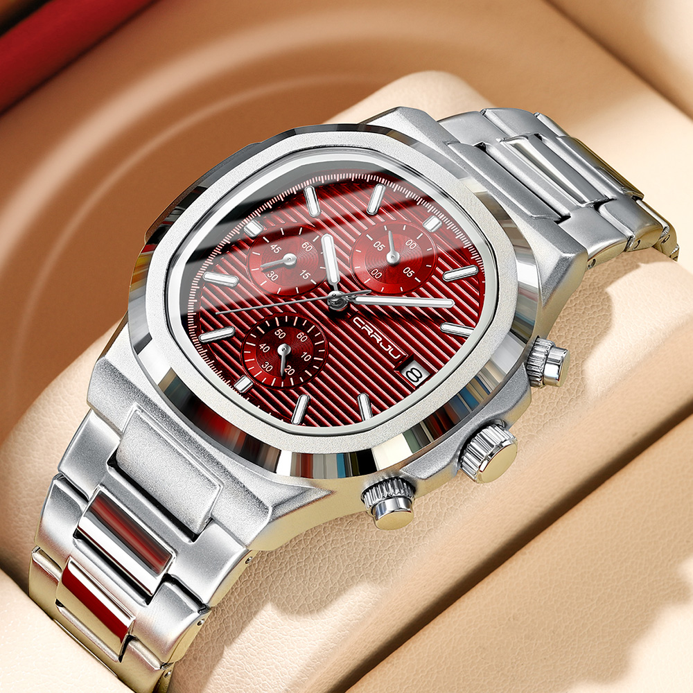 CRRJU Luxury Man Watch Busines - Patek Philippe Watch Nautilus review and price